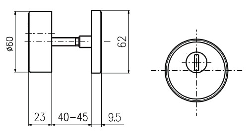 Протектор ROSTEX Rotondum R3/S (38-45мм) нержавіюча сталь матова - Фото №5