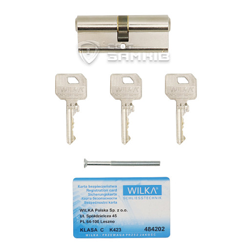 Циліндр WILKA 1400 K423 80 (40*40) нікель - Фото №5