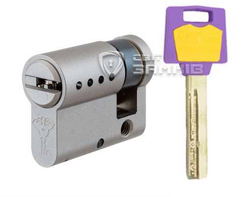 Циліндр половинка MUL-T-LOCK MTL400/ClassicPRO 49,5 (40*9,5) нікель сатин 3 ключа - Фото №1