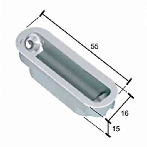 Зворотня планка магнітна AGB Polaris сіра - Фото №2