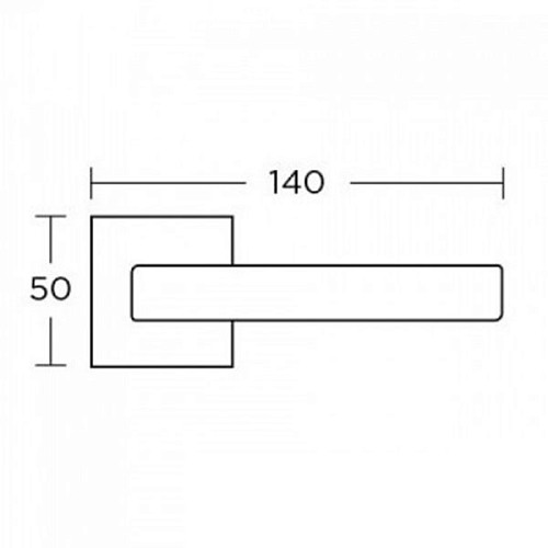 Ручки на розеті CONVEX 1605 (2145) матовий хром - Фото №2