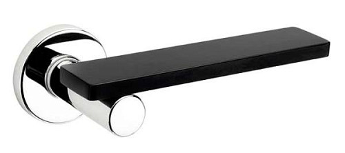 Ручки на розеті DND by MARTINELLI Minima ZCNE хром/чорний - Фото №3