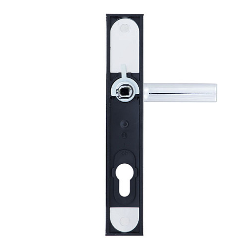 Ручки на планці ROSTEX 802 R 85мм (38-55мм) фіксована-натискна хром полірований - Фото №2