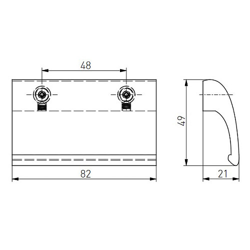 Ручка балконная MEDOS De Luxe антрацит - Фото №6