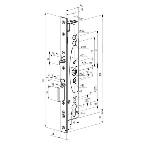 Електромеханічний замок ABLOY EL 460 (BS30*92мм) з функцією антипаніки - Фото №10