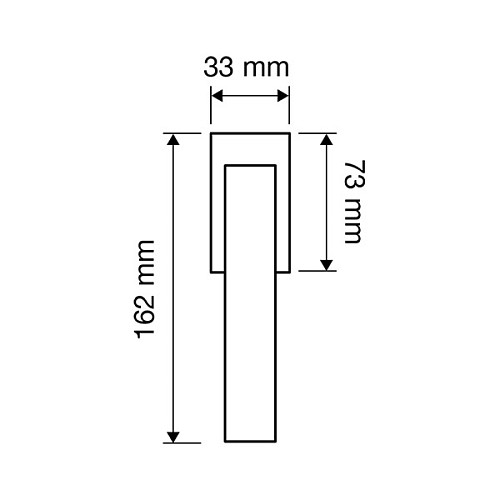 Ручка віконна LINEA CALI Thais хром матовий/хром - Фото №2