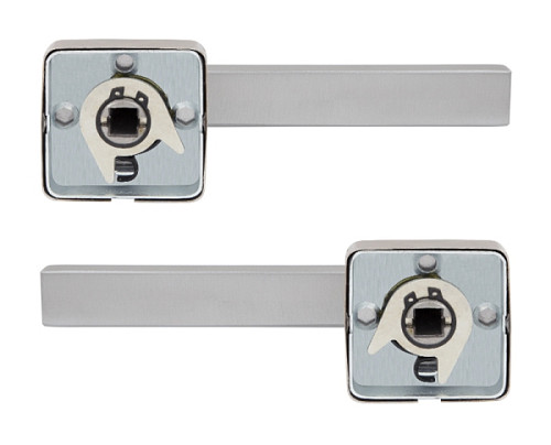 Ручки на розетте ROSTEX Torino H50 нержавеющая сталь матовая - Фото №2