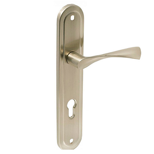 Ручки на планці TRION POLIS-AL 85 мм велика планка SN сатин - Фото №2