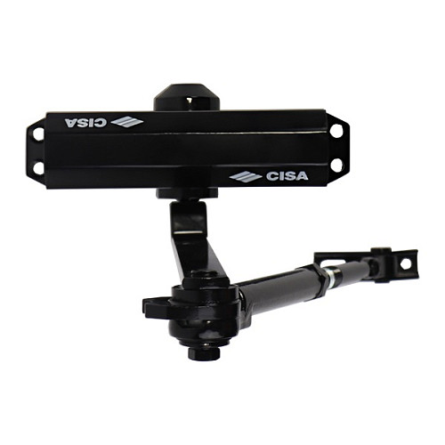 Дотягувач CISA 60471.03.0.44 STD HO з фіксацією до 80 кг чорний - Фото №2