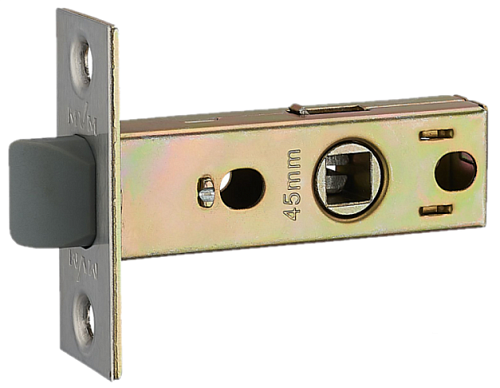 Механізм замка MVM P-100 (BS45мм) пласт.язичок SN матовий нікель - Фото №2
