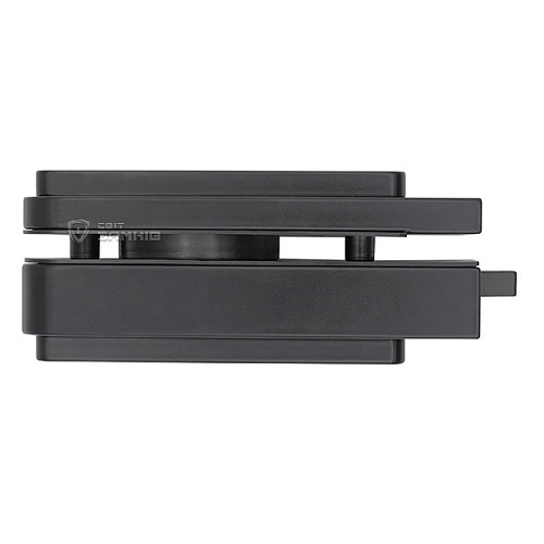 Замок накладний WALA WZAM SM1OZ2 двосторонній для скляних дверей (скло-скло) матовий чорний - Фото №3