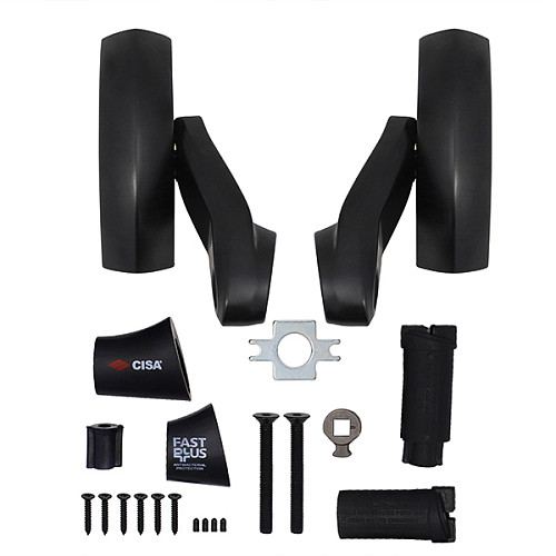 Комплект антипаніки врізний CISA Fast Push 59607.10 для протипожежних дверей червоний-чорний - Фото №17