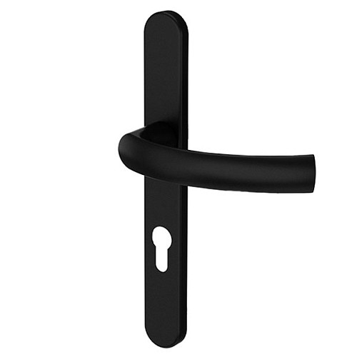 Ручки на планке MEDOS Jowisz 92/32 овальная планка 9005M черный - Фото №2