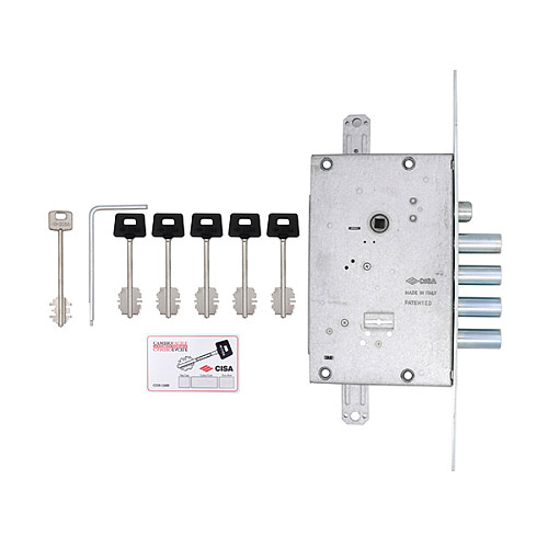 Механізм замка CISA 57685 ALPS (BS67,5*85мм) з перекодуванням хром матовий - Фото №5