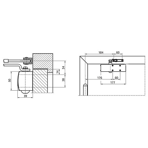 Дотягувач GEZE TS 1500 STD до 80кг Чорний - Фото №3