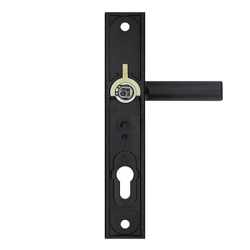 Ручки на планці ROSTEX 802 R 85мм (38-55мм) фіксована-натискна чорний - Фото №2