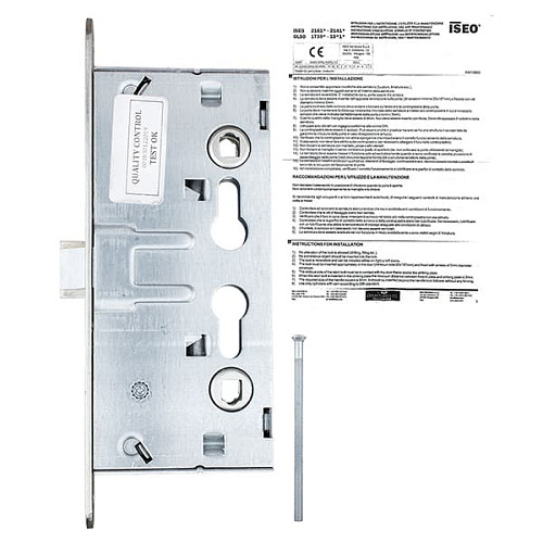 Механізм замка ISEO 216120654 (BS65*72мм) протипожежний матовий хром - Фото №7