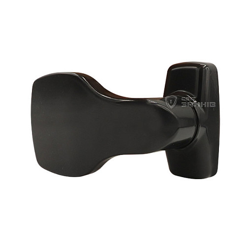 Ручки на розеті MEDOS Merkury натискна-фіксована чорна - Фото №6