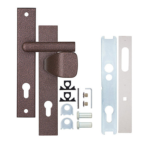 Ручки на планке ROSTEX 802 R 72мм (38-55мм) фиксированная-нажимная коричневый - Фото №6