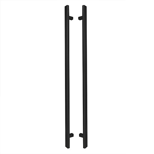 Ручки скобы ABARO Sydney 90° L:1800 X:1600 W:40*20mm SS 304 черный RAL 9005 (комплект) - Фото №1