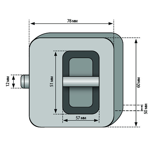 Замок навісний ГОЛЕОЛ ЗВС-17 (3 ключа) - Фото №6