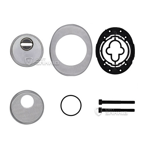 Протектор AZZI FAUSTO F23 25 мм 85x70 матовий хром - Фото №4