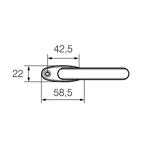 Ручка оконная ABLOY 50/152 белая - Фото №2