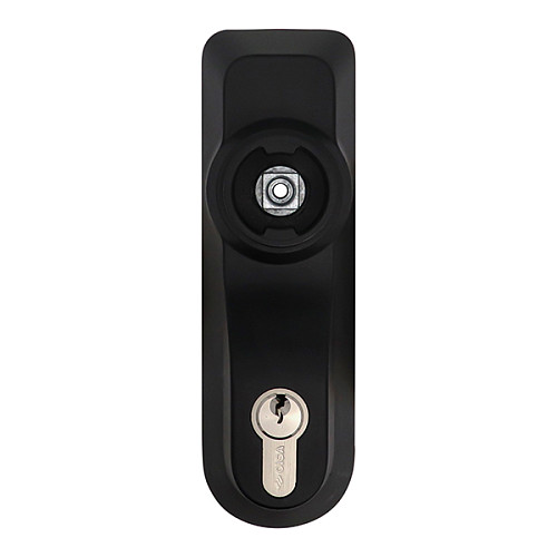 Ручка на планці CISA 07078.68 зовнішня з циліндром для накладної антипаніки чорний - Фото №3