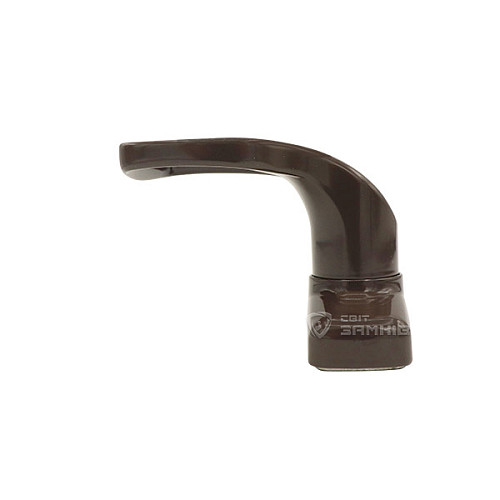 Ручки на розеті MEDOS Merkury натискна-фіксована коричнева - Фото №5