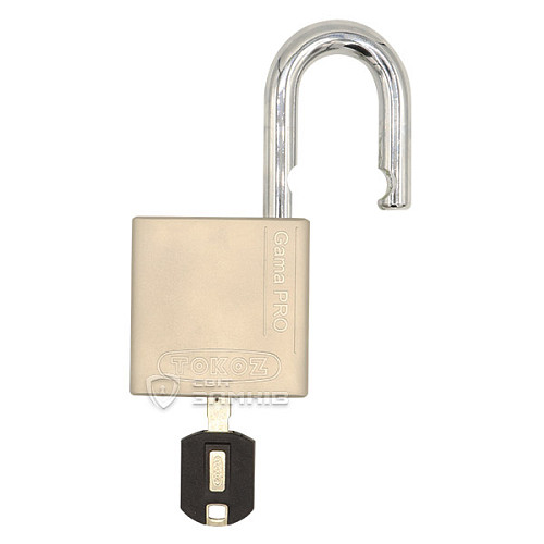 Замок навісний TOKOZ Gama OS PRO 40 (3 ключа) нікель сатин - Фото №3