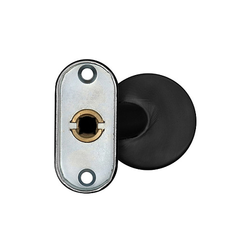 Ручки на розеті ABARO Lido FF фіксована-фіксована чорний - Фото №3