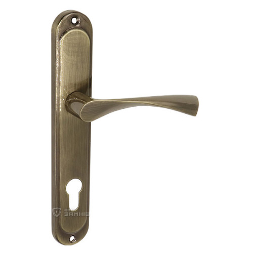 Ручки на планці TRION POLIS-AL 85 мм велика планка AB бронза - Фото №2