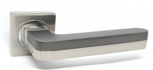 Ручки на розетте KEDR R08.840-AL Graffit/SN графит/сатин - Фото №2