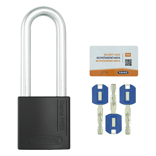 Замок навісний TOKOZ Gama OS PRO 50 (80 мм, 3 ключа) чорний - Фото №4