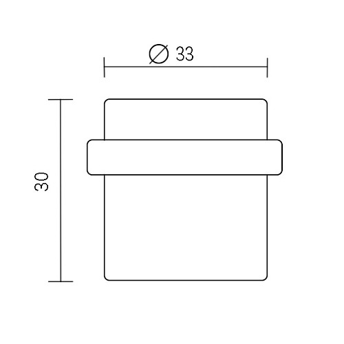 Стопор дверной напольный AMIG мод.408 прозрачный - Фото №2