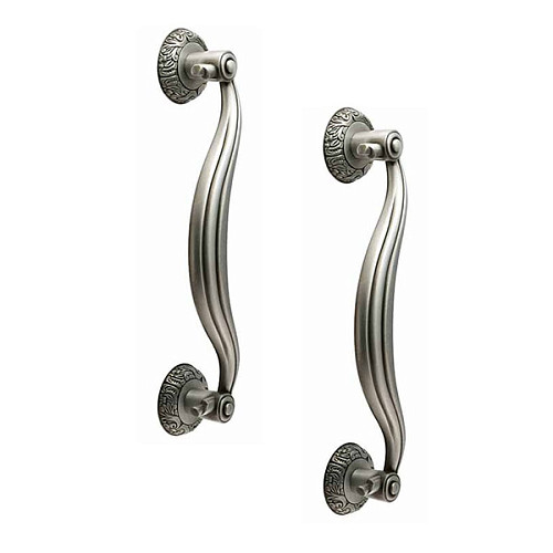 Ручка скоба TRION 00401 250 мм (комплект) SILVER античное серебро - Фото №1