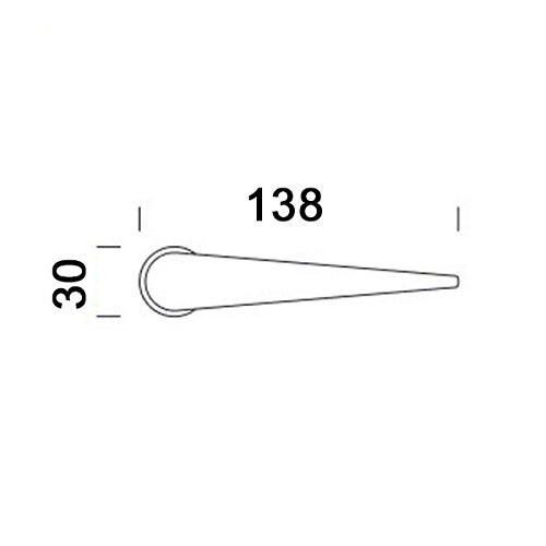 Ручки на розеті DND by MARTINELLI Iki Unico ZNE чорний - Фото №4