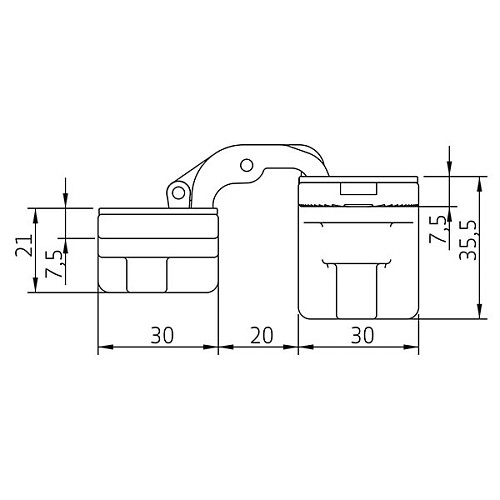 Петля ANSELMI AN 172 3D хром блестящий - Фото №7