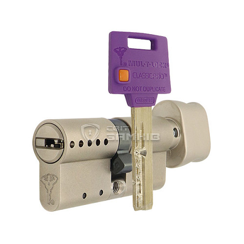 Циліндр MUL-T-LOCK MTL400/Classic Pro MOD 95T (55*40T) (модульний) нікель сатин - Фото №1