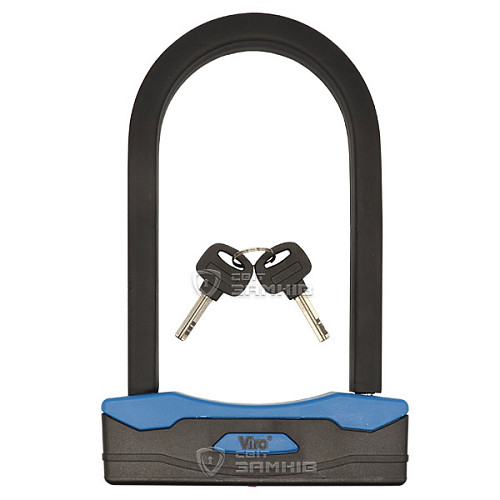 Замок для велосипеда VIRO Moto Sezione Black 180мм 2 ключа - Фото №8