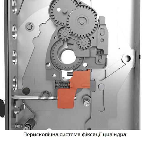 Механізм замка CR 7001 G-01 DIST (BS64мм) перископічна фіксація - Фото №4