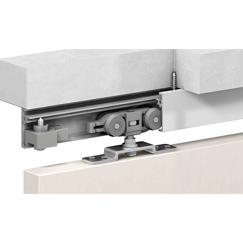 Раздвижная система OMGE Alutech 1400 длина 1,9 м на 1 полотно весом до 120 кг - Фото №3