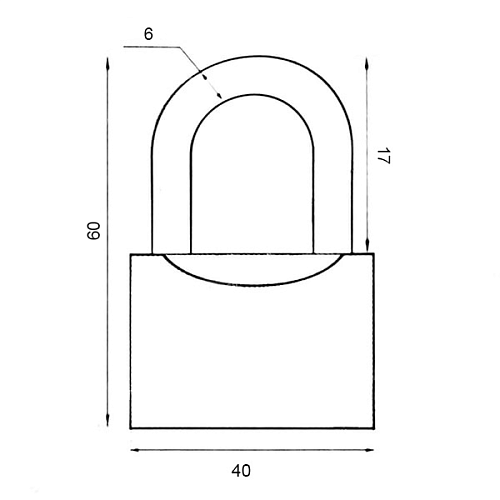 Навесной замок АВАНТЕК BC 2940 (3 ключа) - Фото №6