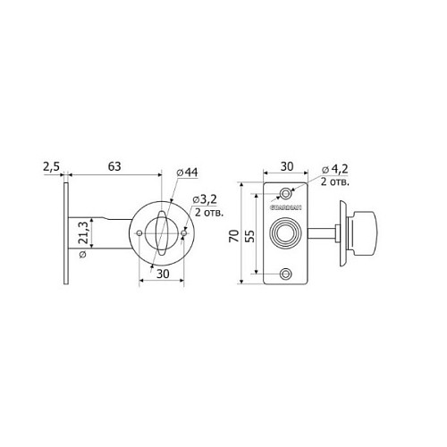 Задвижка ГАРДИАН - Фото №3
