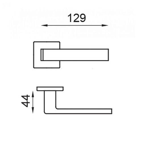 Ручки на розеті DND by MARTINELLI Quattro-Z 02 ZBN білий - Фото №3