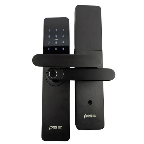 Розумний замок PES Mops накладний чорний - Фото №2