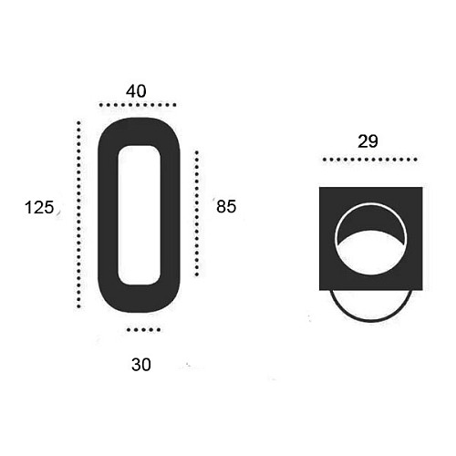 Ручки для раздвижной системы FORME KR01 (+ ручка под палец) C01 хром полированный - Фото №4
