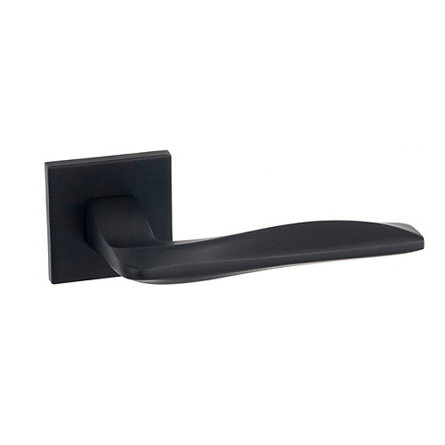 Ручки на розетте SIBA Salda (А04) матовый черный - Фото №3