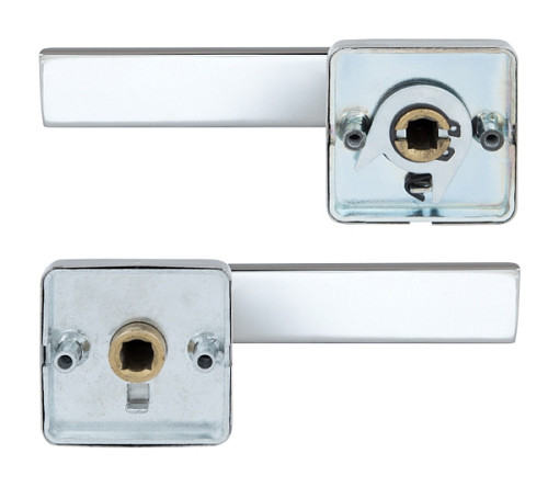 Ручки на розетте ROSTEX Ravena H53 хром полированный - Фото №3