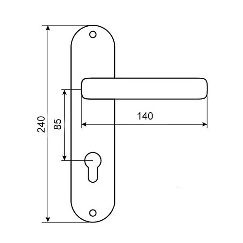 Ручки на планке BRUNO 0582 (910K6) 85 золото - Фото №2